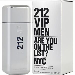 Carolina Herrera 212 VIP Men Bottle in Silver